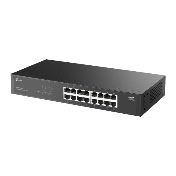 Przełącznik do montażu na blacie/w szafie Rack, 16 portów gigabitowych 3