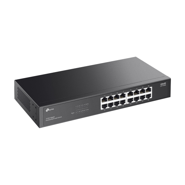 Przełącznik do montażu na blacie/w szafie Rack, 16 portów gigabitowych 4