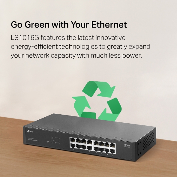 16-Port Gigabit Desktop/Rackmount Switch 11