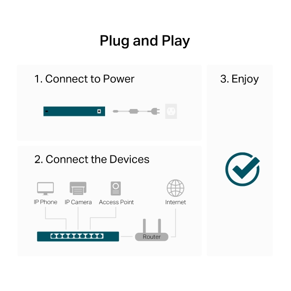 24portový gigabitový stolní/rackový switch 9