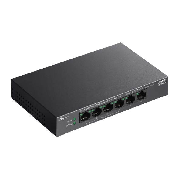 6포트 10/100Mbps 데스크톱 스위치 (4포트 PoE+) 4