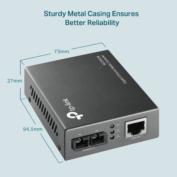 Convertisseur RJ45 gigabit fibre SC multimode