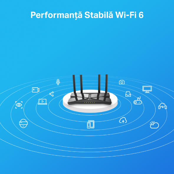 Router Wi-Fi 6 Dual-Band AX1500 cu Tehnologie OneMesh™ 4