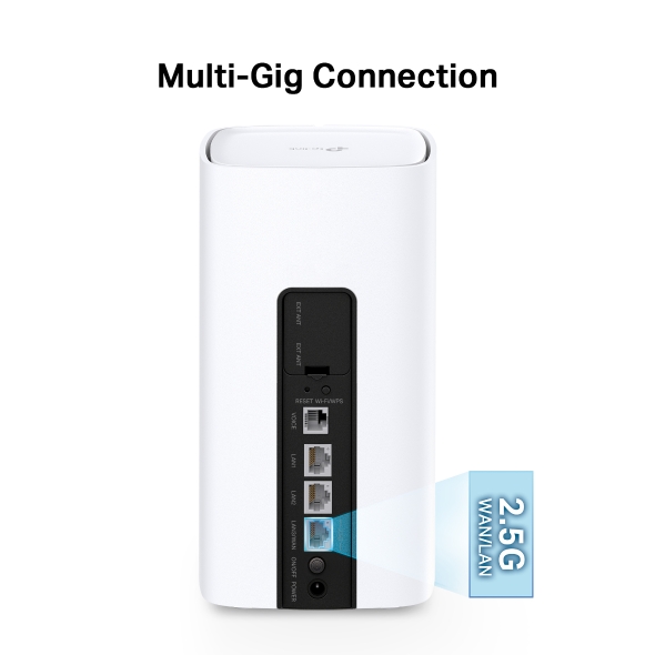 Roteador 5G Wi-Fi 6 WAN/LAN 2.5G AX3600 EasyMesh TR-069 4
