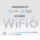 Roteador 5G Wi-Fi 6 WAN/LAN 2.5G AX3600 EasyMesh TR-069 5