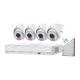 Omada 8MP Turret PoE Security Camera System with 4TB HDD, 4 Cameras with 16-Channel NVR 1