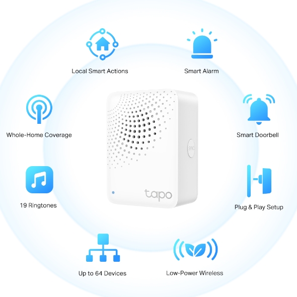 Hub Inteligente TP-Link Tapo H100 con Alarma