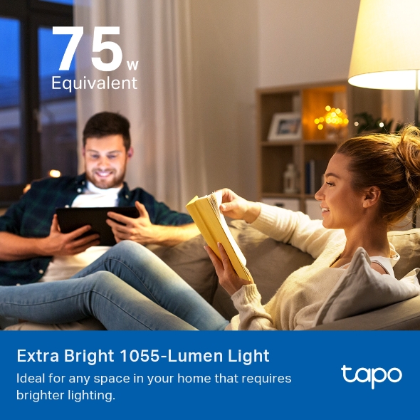 TP-Link Tapo Ampoule Connectée Wifi, Ampoule LED E27 Blanc Chaud