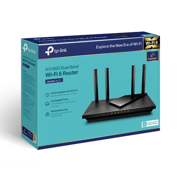 Archer AX21 | AX1800 Dual-Band Wi-Fi 6 Router | TP-Link