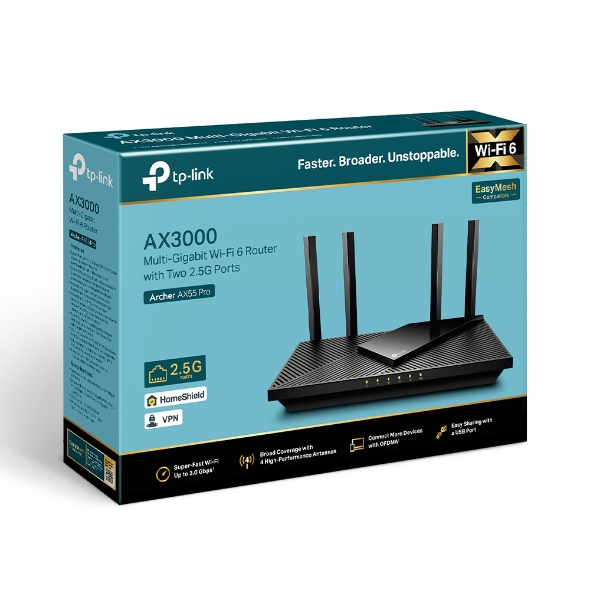 AX3000 Multi-Gigabit Wi-Fi 6 Router with Two 2.5G Ports 7