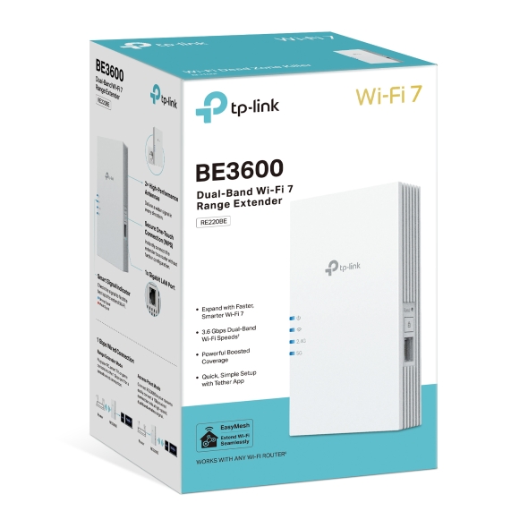 BE3600 Dual-Band Wi-Fi 7 Range Extender 8