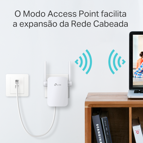 Repetidor de Sinal Wi-Fi Mesh AC1200 5