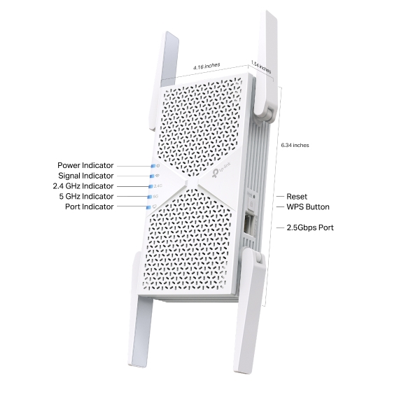 Répéteur WiFi 7 BE6500 bi-bande 3