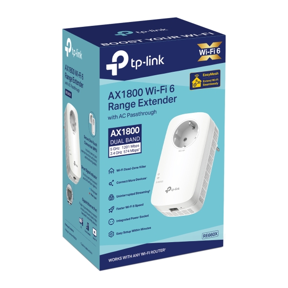 Wzmacniacz sygnału Wi-Fi AX1800 5