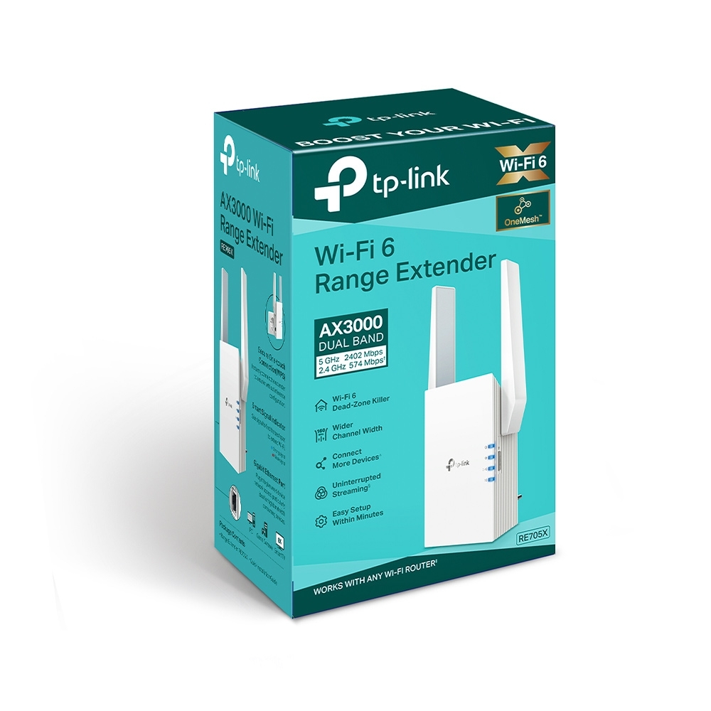 Extensor de rango WiFi 6 Mesh AX3000 6