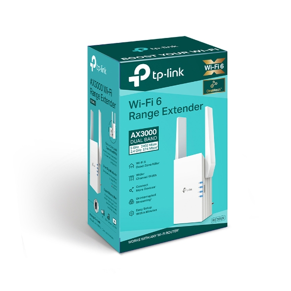  TP-Link AX3000 WiFi 6 Range Extender Internet Booster(RE700X),  Dual Band, AP Mode w/Gigabit Port, OFDMA, Beamforming, APP Setup, OneMesh  Compatible : Electronics