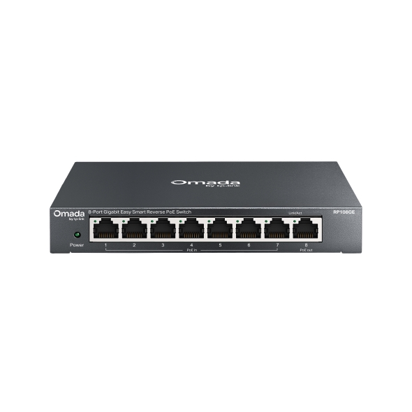 Omada 8-Port Gigabit Reverse PoE Switch 1