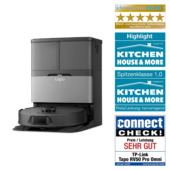 Saug- und Wischroboter + selbstreinigende All-in-One Dockingstation 1