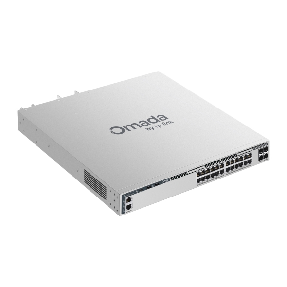 Omada Campus 24-Port 2.5G Stackable L3 Managed PoE++ Switch with 4× 25G Slots 4
