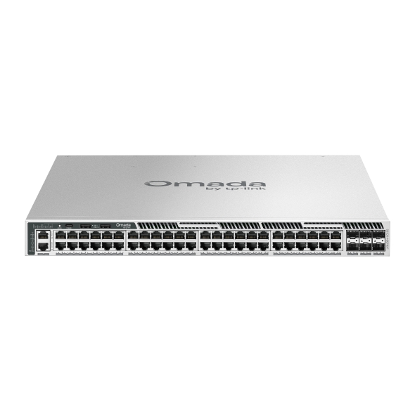 Omada Campus 48-Port Gigabit Stackable L3 Managed PoE+ Switch with 6× 10G Slots 1