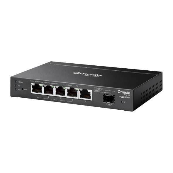 Omada Access 6-Port Gigabit Switch with 4-Port PoE+ 