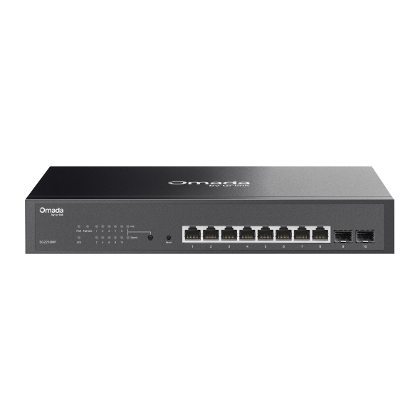 Omada Access 10-Port Gigabit Switch with 8-Port PoE+