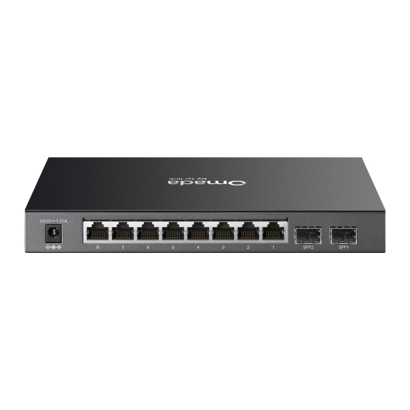 Omada Access 10-Port Gigabit Switch with 8-Port PoE+