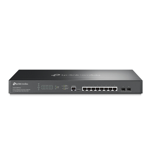 Omada 8-Port 2.5GBASE-T and 2-Port 10GE SFP+ L2+ Managed Switch with 8-Port PoE+ 1