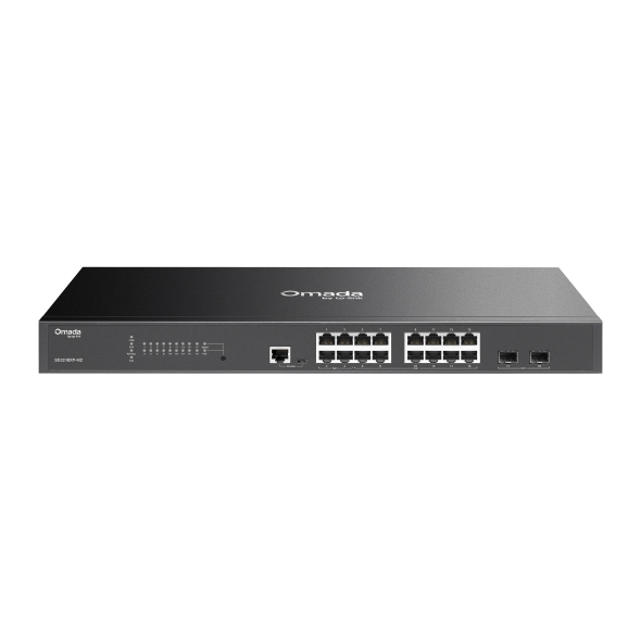 Omada Access Pro 16-Port 2.5G and 2-Port 10GE SFP+ Switch with 4-Port PoE++ & 12-Port PoE+
