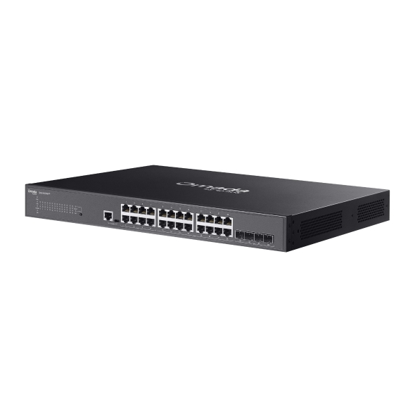 Omada Access Plus 24-Port Gigabit and 4-Port 10GE SFP+ Switch with 16-Port PoE+ & 8-Port PoE++