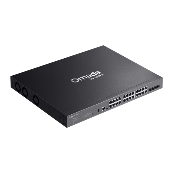Omada 24-Port Gigabit Stackable Lite L3 Managed PoE++ Switch with 4× 10G Slots 4