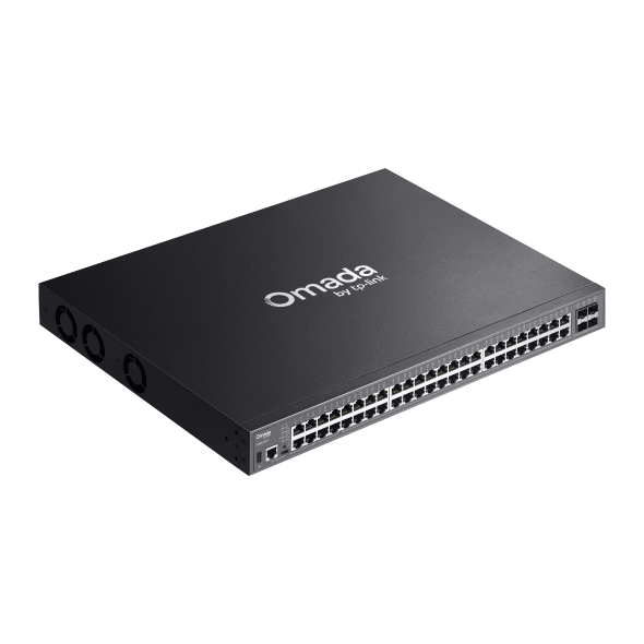 Omada 48-Port Gigabit Stackable Lite L3 Managed PoE++ Switch with 4× 10G Slots 4