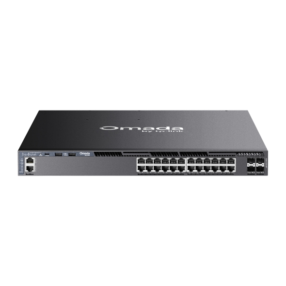 Omada Campus 24-Port Gigabit Stackable L3 Managed Switch with 4× 10G Slots 1
