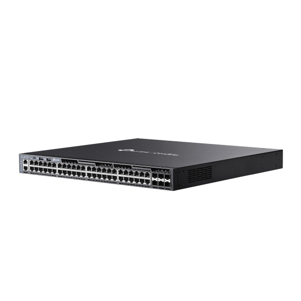 Omada 48 埠 Gigabit 可堆疊 L3 管理型 PoE+ 交換器 (含 6 個 10G 插槽)
