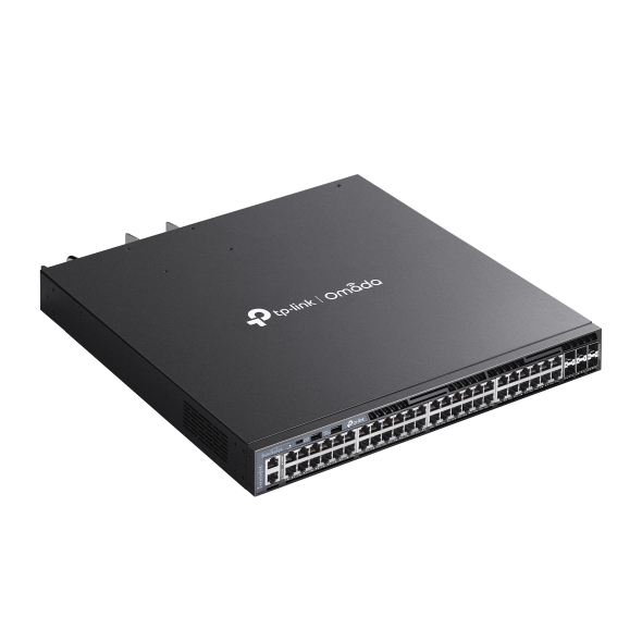 Omada 48 埠 Gigabit 可堆疊 L3 管理型 PoE+ 交換器 (含 6 個 10G 插槽)