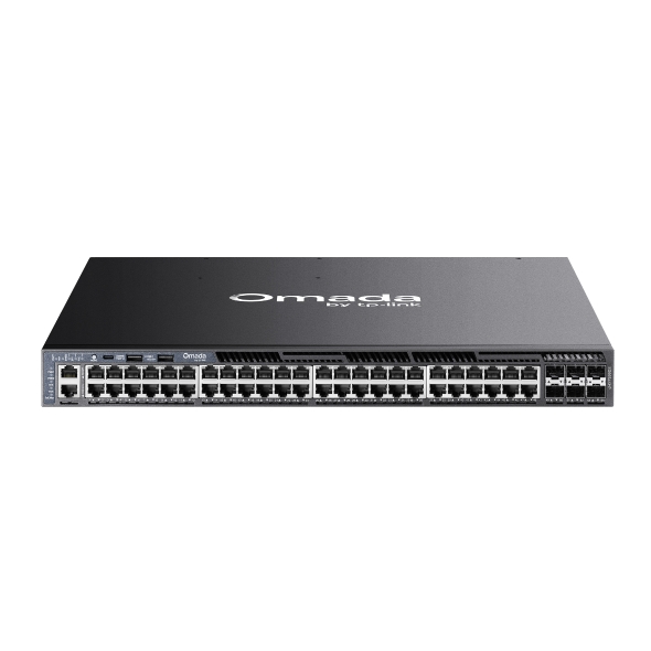 Omada Campus 48-Port Gigabit Stackable L3 Managed PoE+ Switch with 6× 10G Slots 1