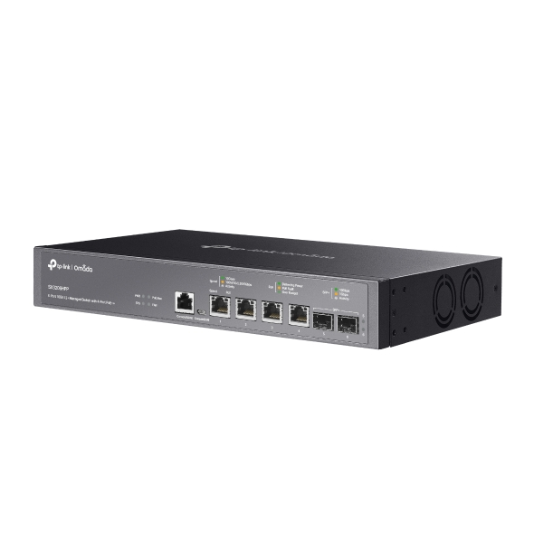 Omada 6 埠 10GE L2+ 管理型交換器 (含 4 埠 PoE++)