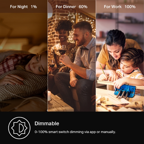 Smart Wi-Fi Dimmer Switch, Motion Activated 4