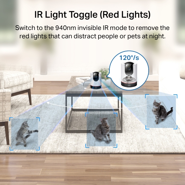 Pan/Tilt AI Home Security Wi-Fi Camera 6