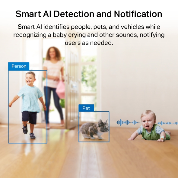 Pan/Tilt AI Home Security Wi-Fi Camera 7