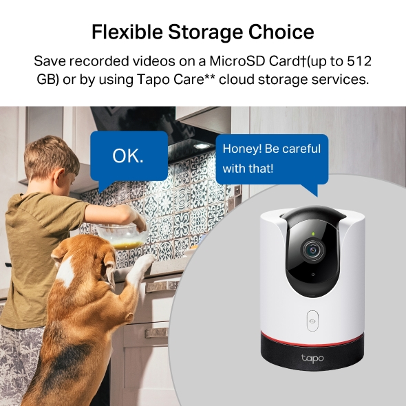 Pan/Tilt AI Home Security Wi-Fi Camera 9