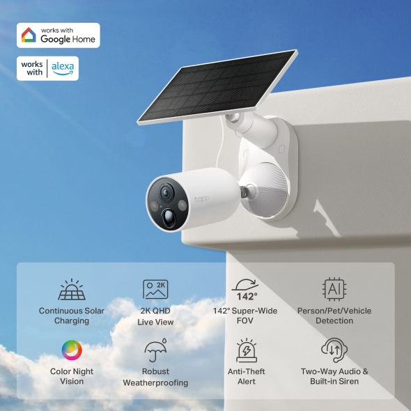 Solar-Powered Security Camera Kit 5