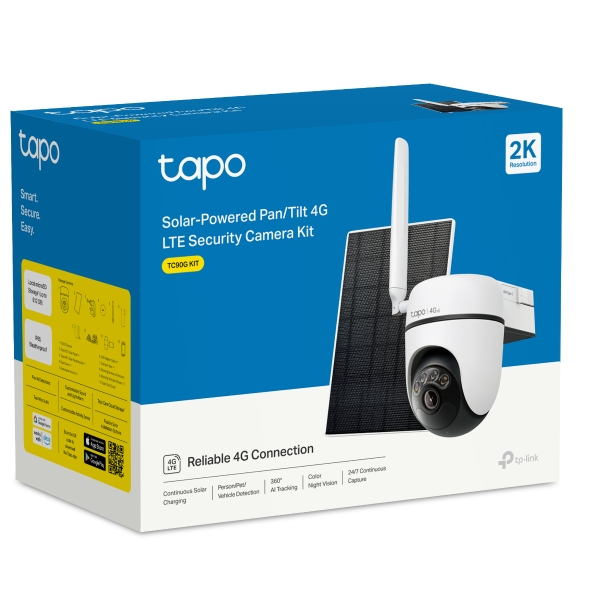 Telecamera 4G LTE Senza Fili Con Pannello Solare – 2K 3MP, SIM Inclusa, PIR, Audio 2 Vie, Rotazione 355° (Non Wi-Fi)