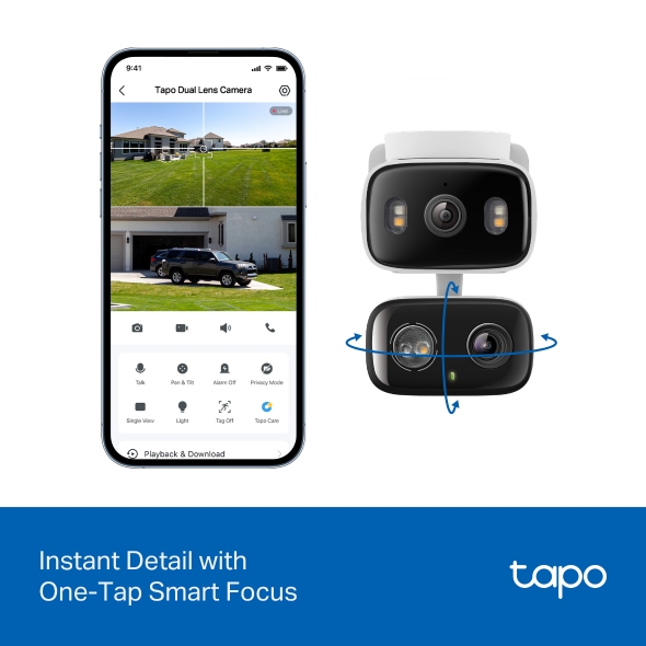 Indoor/Outdoor Dual Lens Pan/Tilt Security Camera 9