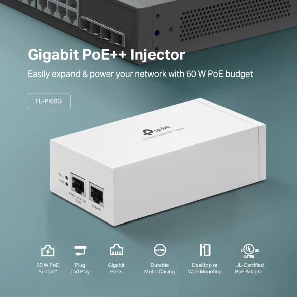 Gigabit PoE++ Injector 6