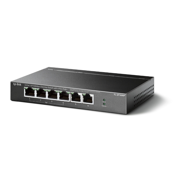 6ポート10/100Mbps デスクトップスイッチ(PoE+4ポート搭載) 2
