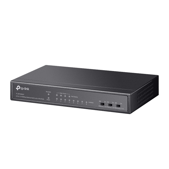 8-Port 10/100Mbps Desktop Switch with 4-Port PoE+ 3