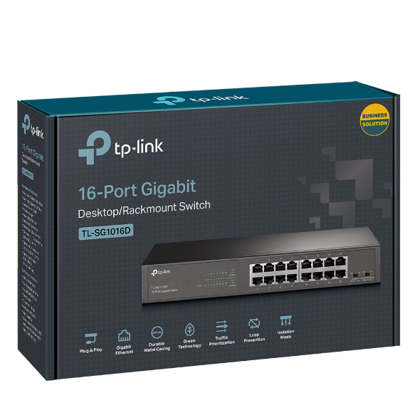 16-Port Gigabit Desktop/Rackmount Switch 3