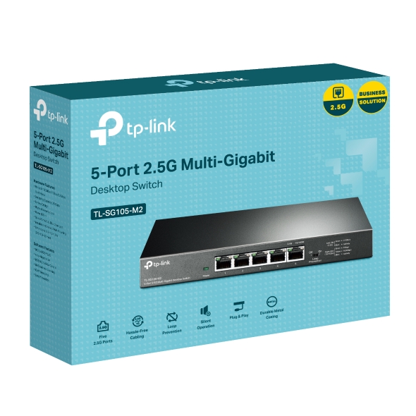 Przełącznik typu desktop, 5 portów 2,5 G 4