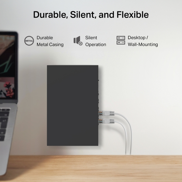 5-Port 2.5G Desktop Switch with 4-Port PoE++ 8